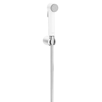 GROHE Tempesta-F Trigger Spray 30 Handdoucheset - 1 straalsoort - rond - met houder - metalen slang - 125cm - chroom/wit
