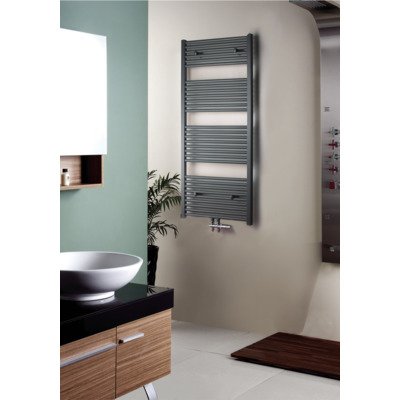 Royal Plaza Sorbus r radiator 40x120cm n41 438w recht middenaansl. grijs metallic OUTLETSTORE