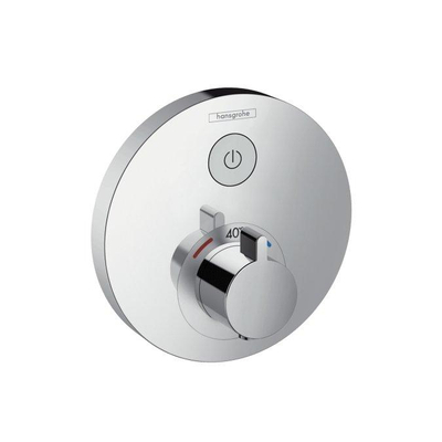 Hansgrohe ShowerSelect S afbouwdeel voor inbouwkraan thermostatisch met 1 stopkraan voor 1 douchefunctie chroom