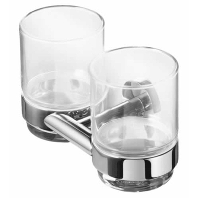 Geesa Nemox Glashouder met glas dubbel Chroom