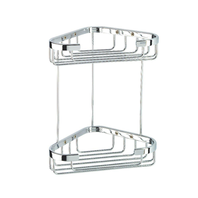 Geesa Basket Doucherek hoek dubbel 22cm Chroom