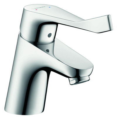 Hansgrohe Focus Cares wastafelkraan 70 met verlengde greep 12.1cm EcoSmart chroom