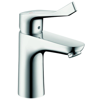 Hansgrohe Focus Cares wastafelkraan 100 CoolStart met verlengde greep 12.1cm EcoSmart chroom