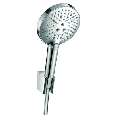 Hansgrohe Raindance Select S PortersS badset met S 120 3jet handdouche met wandhouder met Isiflex`B doucheslang 160cm chroom