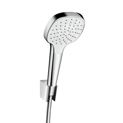 Hansgrohe Croma Select E PorterS badset met Croma Select E 1jet handdouche met wandhouder met Isiflex`B doucheslang 160cm wit/chroom