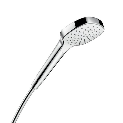 Hansgrohe Croma Select E handdouche Multi EcoSmart 1/2 xØ11cm met soft rain intense rain en massagestraal wit/chroom