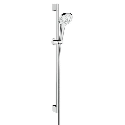 Hansgrohe Croma Select E Vario glijstangset met Croma Select E Vario handdouche 90cm met Isiflex`B doucheslang 160cm wit/chroom