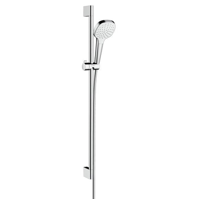 Hansgrohe Croma Select E glijstangset met Croma Select E 1jet handdouche EcoSmart 90cm met Isiflex`B doucheslang 160cm wit/chroom