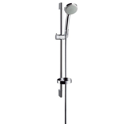 Hansgrohe Croma 100 glijstangset inclusief handdouche 1 jet, glijstang UnicaC 65cm en zeepschaal chroom