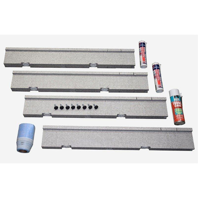 Villeroy & Boch Futurion Flat installatieset v kleine maten douchebakken hoogte verstelbaar van 135 155mm v douchebakken van 90x80cm tot 100x100cm