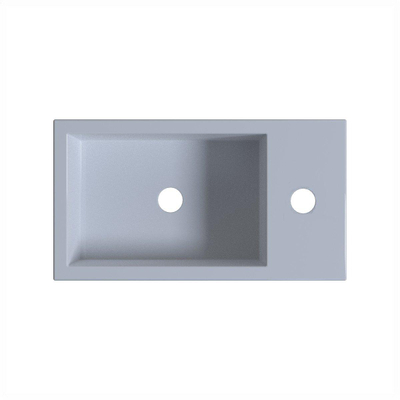 Royal Plaza Merlot fontein 40x22 cm kraangat rechts Comfortstone Glans Wit