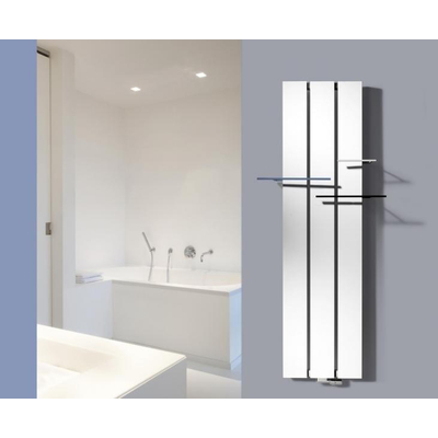 Vasco handdoekbeugel tall tbv alu radiatoren wit structuur