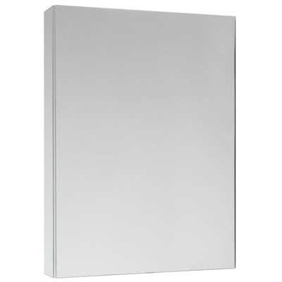 Royal Plaza Merlot spiegelkast 60x74cm Rechthoek led verlichting geintegreerd met 1 deur IP44 Spaanplaat zilver