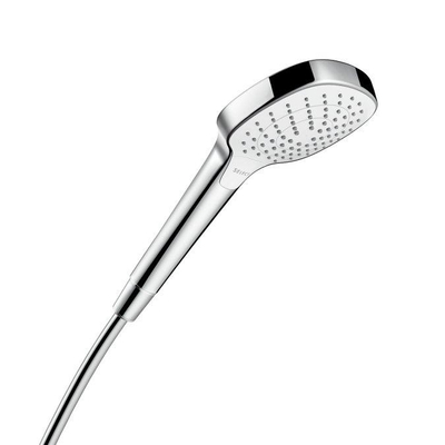 Hansgrohe Croma Select E handdouche Vario 1/2 xØ11cm met rain turbo rain en intense rain regenstraal wit/chroom