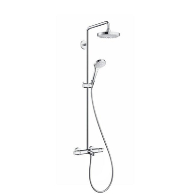 Hansgrohe Croma select s 180 2jet showerpipe voor bad chroom wit