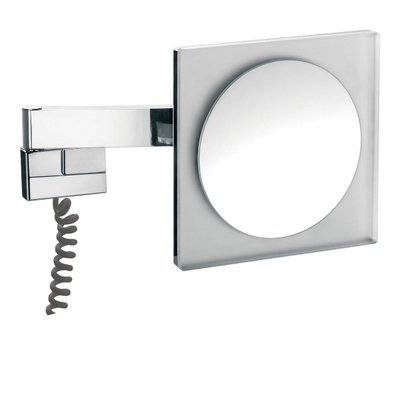 Emco Prestige LED-scheerspiegel 5x vergrotend spiraalsnoer chroom