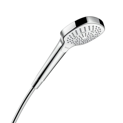 Hansgrohe Croma Select E handdouche Multi 1/2 xØ11cm met soft rain intense rain en massagestraal wit/chroom