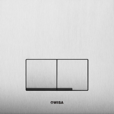 Wisa XS Bedieningspaneel - vierkant - 16x16x1 - dualflush - RVS - RVS