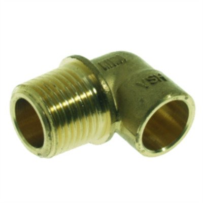 Vsh C1012 Knie 3/8"Bu.X12 Mm. Cap. Messing