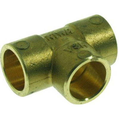 Vsh Soldeerfitting t stuk 15 mm cap. 43003.4 messing