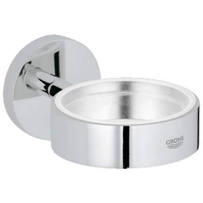 GROHE Essentials glas/zeephouder zonder glasdeel chroom