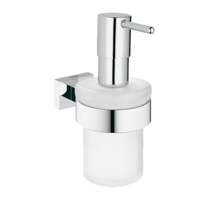 GROHE Essentials Cube Zeepdispenser - 160ml - met houder - wandmontage - chroom