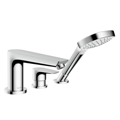 Hansgrohe Talis e afdekset 3 gats badrandcombinatie chroom