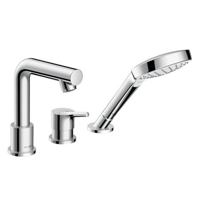 Hansgrohe Talis s afdekset 3 gats badrandcombinatie chroom