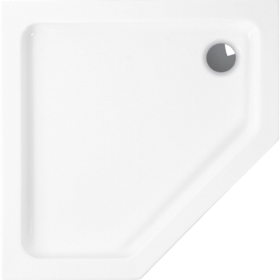 Wisa Malaga douchebak acryl vijfhoekig 90x90x3,5cm wit