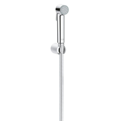 GROHE Tempesta-F Trigger Spray 30 Handdoucheset - 1 straalsoort - rond - met houder - metalen slang - 125cm - chroom