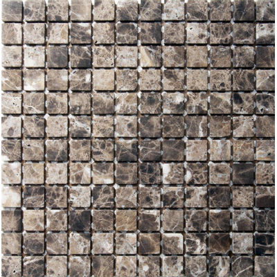 Royal plaza Natuursteen tegelmat 30,5x30,5cm blok 2,3x2,3cm emperador