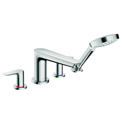 Hansgrohe Talis e afdekset 4 gats badrandcombinatie chroom