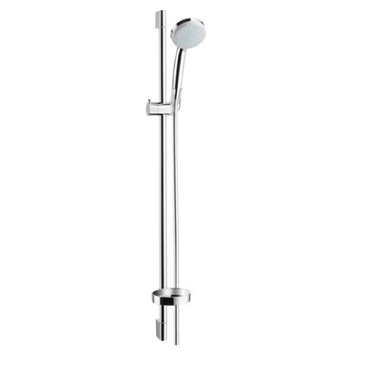 Hansgrohe Unica C glijstangset 90cm inclusief Croma 100 Vario handdouche en zeephouder chroom