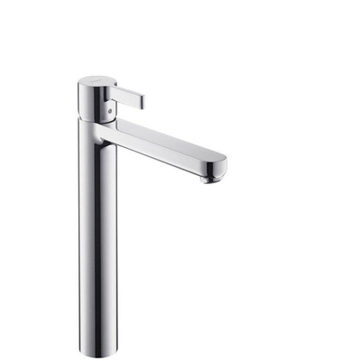 Hansgrohe Metris S verhoogde wastafelkraan Highriser chroom