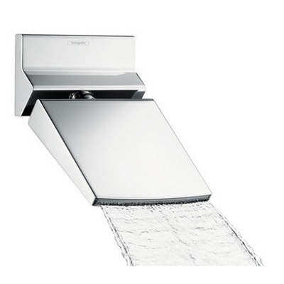 Hansgrohe Raindance Rainfall 150 met 15cm brede RainFlow watervalstraal chroom