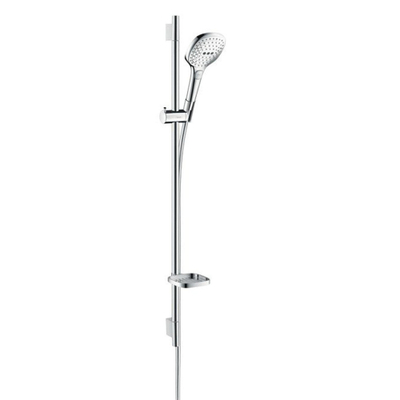Hansgrohe Raindance select 120 ecosmart unica s puro glijstangset 90cm wit chroom