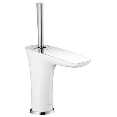 Hansgrohe PuraVida fonteinkraan met push open garnituur wit chroom