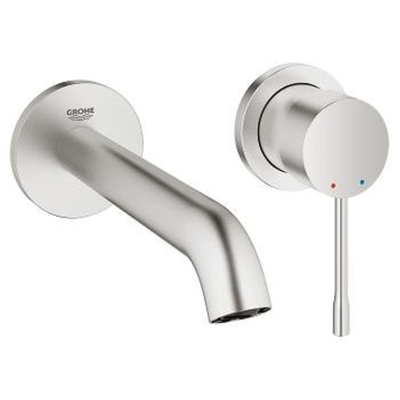 GROHE Essence New Wastafelkraan Inbouw - uitloop 18.3cm - M-size - met inbouwdeel - supersteel