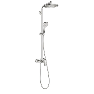Hansgrohe Crometta s 240 1jet showerpipe met douchekraan chroom OUTLETSTORE
