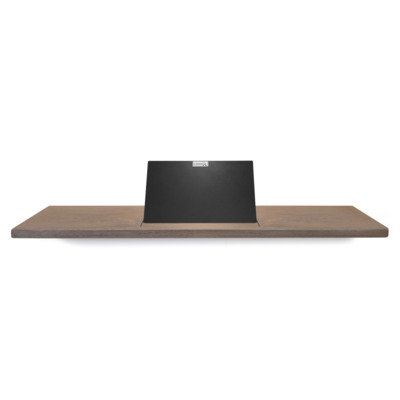 Looox Wood collection bath shelf 78cm met houder zwart mat eiken zwart mat