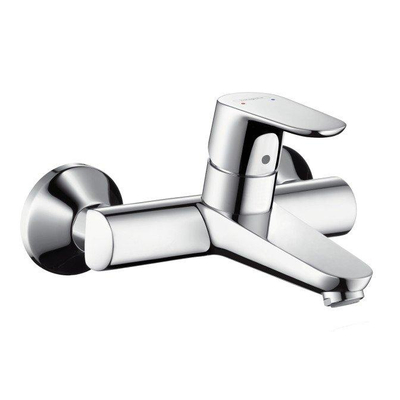 Hansgrohe Focus wand wastafelkraan met onderuitloop chroom