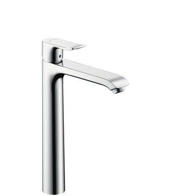 Hansgrohe Metris wastafelkraan highriser 260 met waste chroom