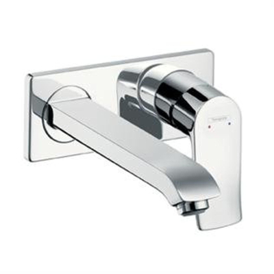 Hansgrohe Metris afbouwdeel voor inbouw wandkraan inclusief uitloop 22,5cm incl. afvoerplug 50001 chroom