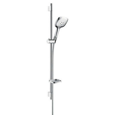 Hansgrohe Raindance select e150 glijstangset 90cm met unica s en puro wit chroom