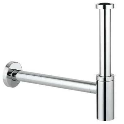 GROHE Universeel design sifon 1 1/4 met muurbuis en roset chroom