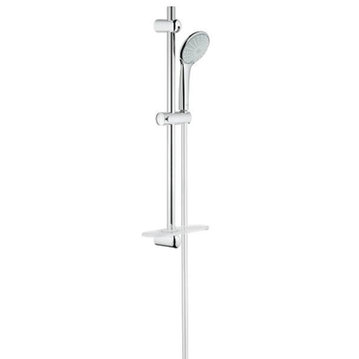 GROHE Euphoria 110 Duo Glijstangset - 60cm - ronde handdouche - 2 straalsoorten - gladde doucheslang - met zeepschaal - chroom
