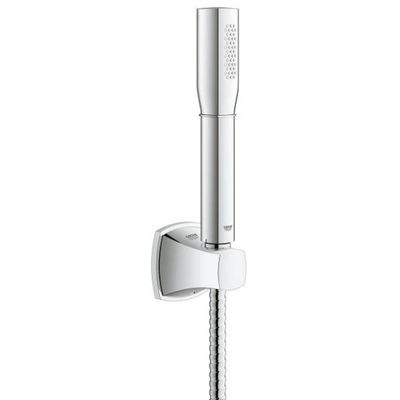 GROHE Grandera badset stick met handdouche 1 straalsoort wanddouchehouder en doucheslang 150cm chroom