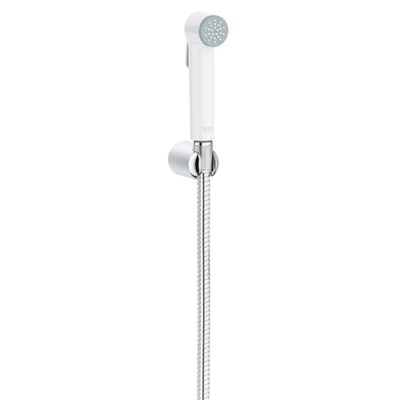 GROHE Tempesta-F Trigger Spray 30 Handdoucheset - 1 straalsoort - rond - met houder - metalen slang - 125cm - chroom/wit