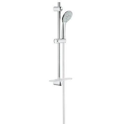 GROHE Euphoria 110 Champagne Glijstangset - 60cm - ronde handdouche - 3 straalsoorten - gladde doucheslang - met zeepschaal - chroom