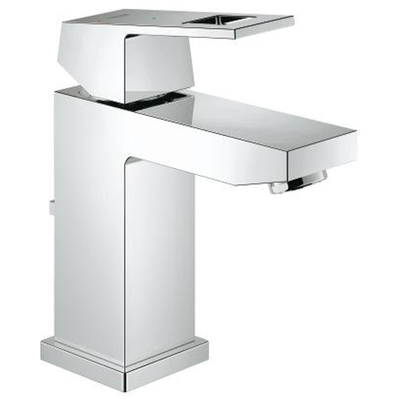 GROHE Eurocube waterbesparende wastafelkraan met waste en 28mm ES cartouche chroom